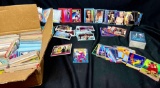 Box of Assorted Media Collector Cards. Marvel, Disney, Marilyn Monroe, CHIPS, Battlestar Galactica,