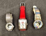 Betty Boop Collectible Wristwatches Dingbats Inc 1997 Hologram Lenticular, F3020421 Valdawn