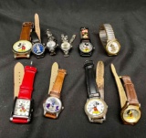 10 Mickey Mouse Collectible Wristwatches. SII MZB. MCK374 RR558AX Mu0364