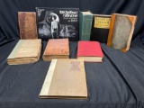 Very Old Antique Books some with Fold Out pages. Herr Nightengale, Edgar Allen Poe, more