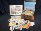Album and Box of International Postage Stamps. Norway, TOGO, India, France more