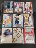 9 Baseball cards Patches, Auto, Rookies