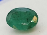 Oval Cut 1.70ct Green Emerald Gemstone Stunning