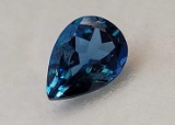 .86ct Pear Cut Blue Topaz Gemstone Stunning Color