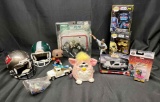 Original 1999 Furby Tiger Electronics. Star Wars POPs Target Vader, Back to The Future Car. Sports