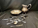 Silver Plated Serving Set Countess Baroque by Wallace. Stanless Flatware
