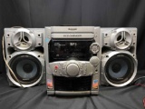 Panasonic SA-AK220 5 CD Changer Stereo System Boombox. Assorted Electronic Components
