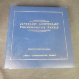 Binder of Centenary Anniversary Commemorate Panels / Stamps