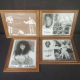 4 Framed Black and White Photographs 3 w/ Signature