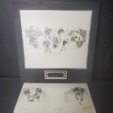 Original Pencil Art Of Oakland Raiders By Zar 1978