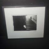 Framed black and white photo