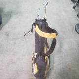 US kids golf bag w/ putter pw 6iron and 3 driver