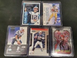 Tom Brady Football cards 5 Cards with Rookie