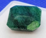 Square Cut Forest Green Emerald Gemstone 9.86ct