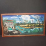 Framed oil/canvas painting