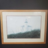 Framed artwork titled Fog At Bandon