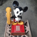Vintage Mickey Mouse Phone Landline Push Button Telephone