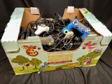 Huge box Assorted Video Game and Computer accessories. Wires, Controllers, PlayStation PS4 PS3 Wii