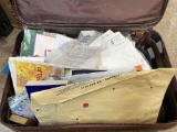 Suitcase Full of Ephemera. Stamped Envelopes