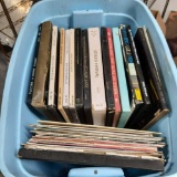 Bin of Vintage Records