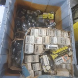 bin of electric radio tubes