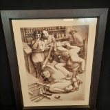 Escondido - Framed Artwork Titled 3 Cultures Says Eli Levin