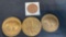 Coin lot with 3 California bicentennial coins and 1929 golden state mint copper coin