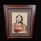 Framed art of native American woman