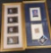 Framed Baseball cards with signature