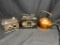 Old Vintage Cameras, Kodak Duaflex IV, Small Copper Kettle.