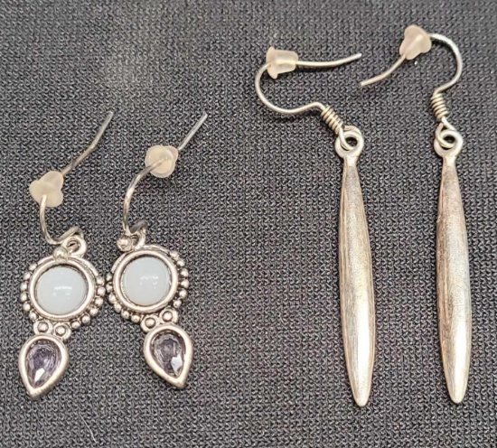 2 Sets Sterling Silver Earrings