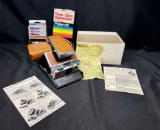 Vintage Polaroid SX-70 Land Camera 1970s with Case, Flash, Timer and Film