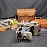 Vintage Camera Lot Polaroid, Keystone With Accessories and Bags