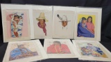 Matted Indian Prints Rare Winold Reiss prints