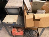Cart of Computer Components. Apple, Roland, Barco, More