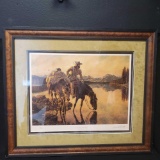 Framed Le 1270/2000 Print Titled At The End Of The Day Says Arnold Friberg.