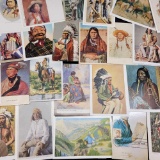 Indian Native American Art Postcards