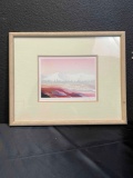 soft mist framed painting Deryk Houston