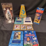 Chargers Sports Memorabilia lot Cards, Bobble head, football