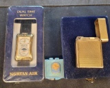 Dupont Lighter, Korean Air Watch and NRA 5 Year Pin