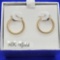 14k Gold Hoop Earrings New In Box