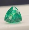 Stunning Trillion Cut Translucent Green Emerald Gemstone 5.23ct