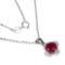 Ruby Pendant And Necklace Stunning 1 To 2 Ct Deep Red Earth Mined Ruby Nice Gem Sterling 925