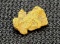 Yellow Gold Nugget 18kt+ Stunning Yellow .26 Grams