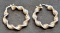 Sterling Silver Hoop Earrings Like New Beautiful Jewelry 7.21g