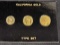 California Gold Type Set 3 Coins