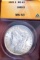 Morgan Silver Dollar 1889 Anacs Certified Ms 63+ Blazing Frosty White Beauty