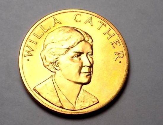 Gold Coin 1/2 Oz Pure Gold Collectors Series Willa Cather American Arts 1981 Gem Bu Pq