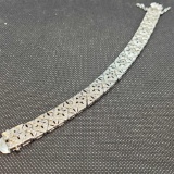 1ct Intricate Diamond Bracelet Art Deco Rose Cut New