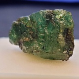 Beautiful 12.24 Raw Uncut Dark Green Emerald Gemstone